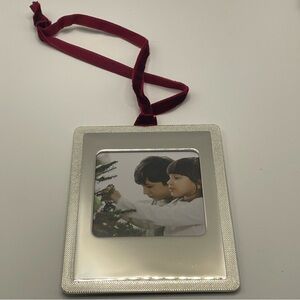 Things Remembered Silver-tone Picture Frame Christmas Ornament